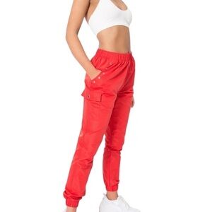 NWT Superdown Red Pull On Missy Jogger Pants - Size M